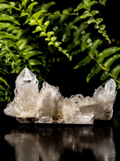 Madagascan Milky/Clear Cascading Quartz Self Standing Cluster