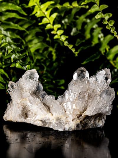 Madagascan Milky/Clear Cascading Quartz Self Standing Cluster