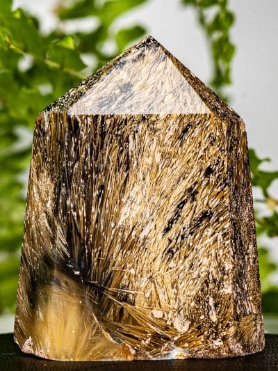 Heavily Rutilated Quartz/Agate Polished Point