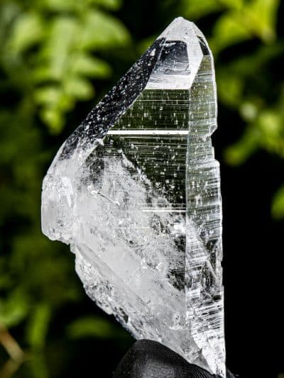 Colombian Tabular Double Terminated Record Keeper Silver Light Lemurian Seed Quartz Crystal
