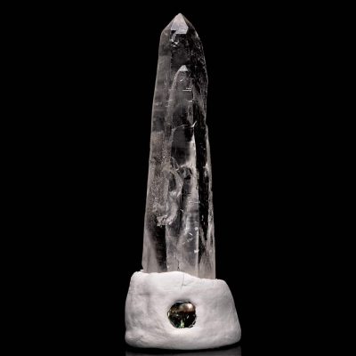 Tapered Etched Diamantina Laser Wand Quartz Crystal