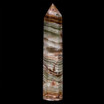 Banded Onyx Calcite Polished Tower