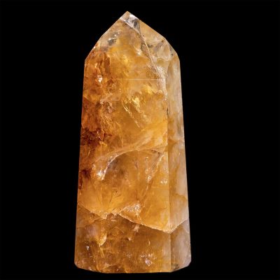 Polished Hematoid Included Quartz Tower