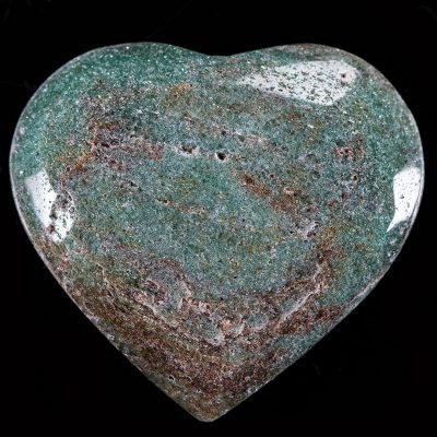 Polished Fuchsite Heart Carving