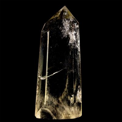 Polished Natural Citrine Heat Zone (not heat treated) Phantom Quartz Crystal Point