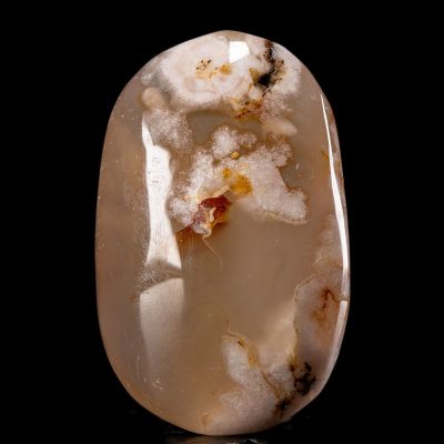 Polished Blossom Agate Palm Stone