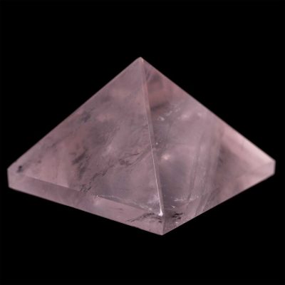 Polished Gemmy Rose Quartz Pyramid