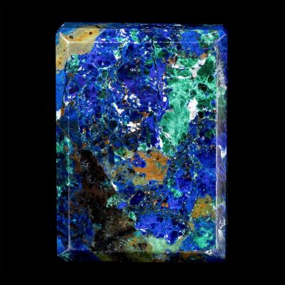 Polished Faceted Azurite Malachite Quadrangle – Perfect Third Eye Body Layout piece!