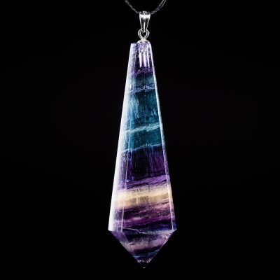 Rainbow Fluorite Polished Pendant