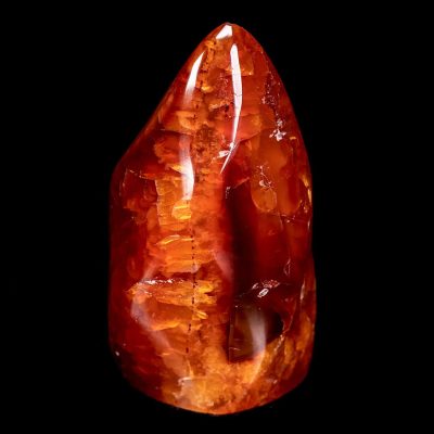 Polished Carnelian Spiral of Life