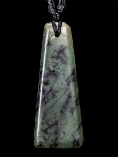 New Zealand Pounamu Nephrite Jade Toki/Adze Pendant