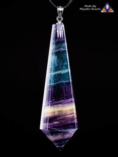 Rainbow Fluorite Polished Pendant