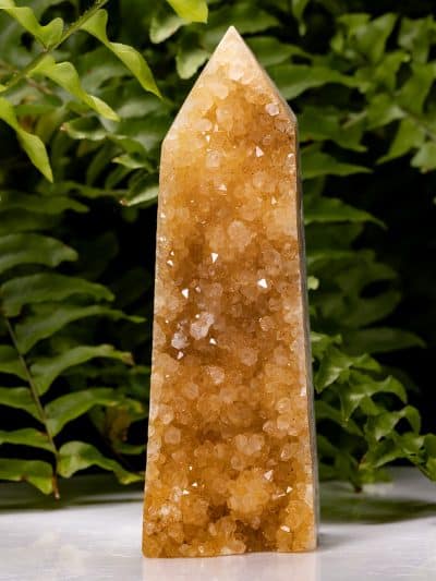 Polished/Natural Golden Healer Quartz Cluster Tower/Point