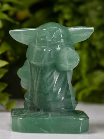 Green Aventurine Baby Alien From A Galaxy Far Far Away!
