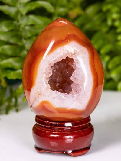 Polished Agate Geode With Stand