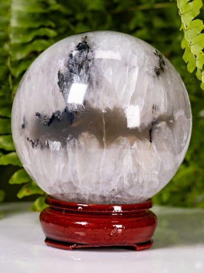 Polished Fluorescent Volcanic  Agate Sphere- High Grade
