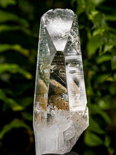 Colombian Shovel Head Past Time-Link Silver Light Lemurian Seed Quartz Crystal