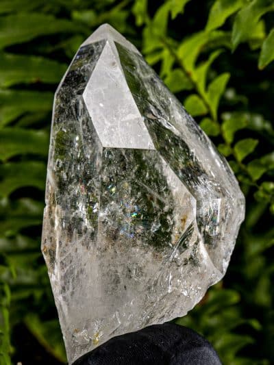 Colombian Self-Healed Channel Rainbow Silver Light Lemurian Seed Quartz Crystal