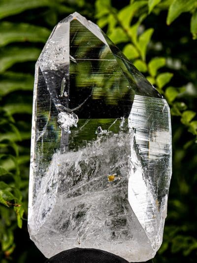 Colombian Record Keeper Self-Healed Channel Silver Light Lemurian Seed Devic Temple Quartz Crystal