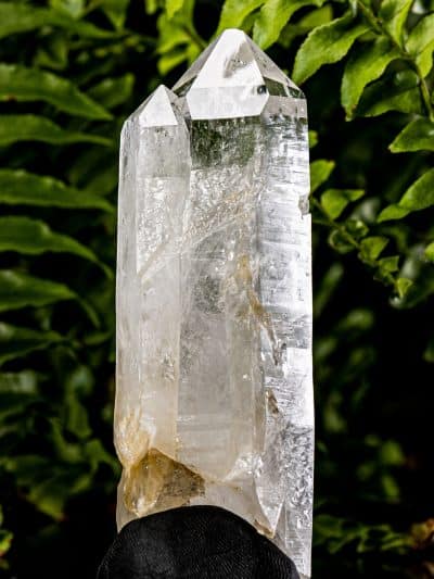 Colombian Twin Silver Light Lemurian Seed Quartz Starbrary Rainbow Crystal With Babies On The Side