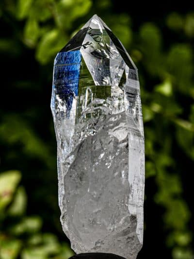 Colombian Future Time-Link Silver Light Lemurian Seed Devic Temple Rainbow Quartz Crystal