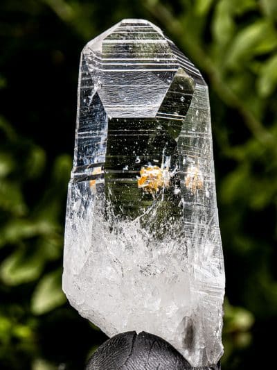 Colombian Future Time-Link Isis Silver Light Lemurian Seed Rainbow Quartz Crystal
