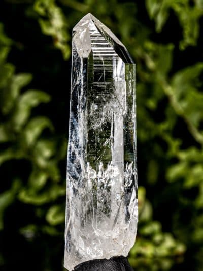 Colombian Record Keeper Laser Silver Light Lemurian Seed Rainbow Quartz Crystal