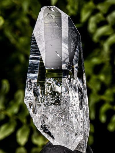 Colombian Record Keeper Future Time-Link Self-Healed Silver Light Lemurian Seed Rainbow Channel Quartz Crystal