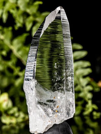 Colombian Silver Light Lemurian Seed Rainbow Quartz Crystal