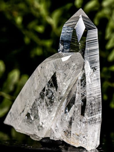 Colombian Record Keeper Future Time-Link Silver Light Lemurian Seed Rainbow Quartz Crystal