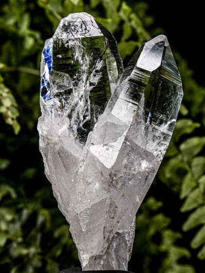 Colombian Twin Silver Light Lemurian Seed Devic Temple Rainbow Quartz Crystal