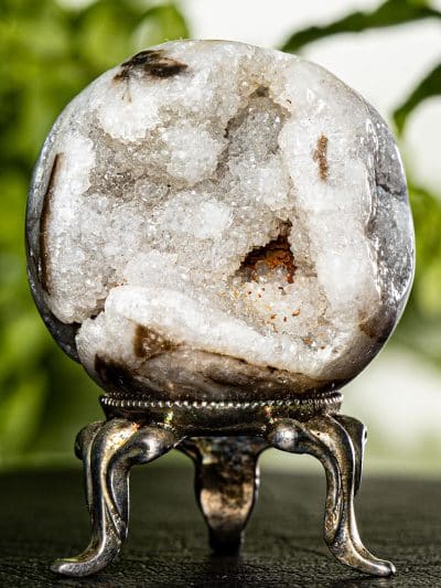 Polished Druzy Quartz Sphere
