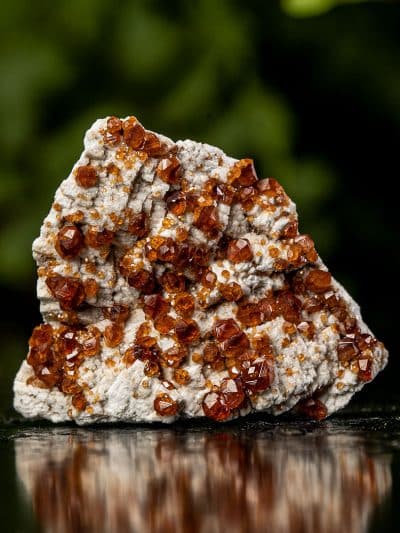 Gemmy Spessartine Garnet Cluster Specimen