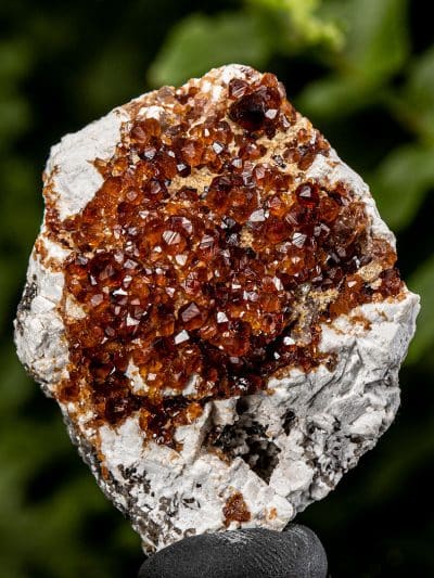 Gemmy Spessartine Garnet Cluster Specimen