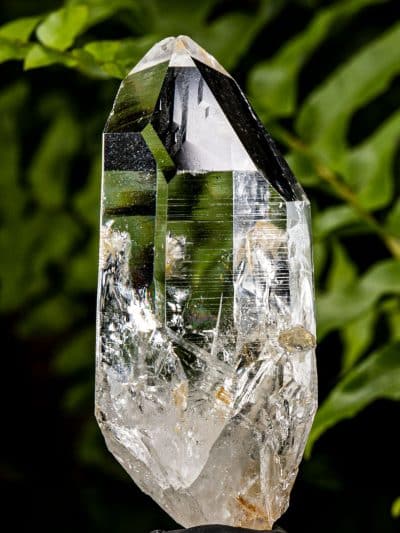 Colombian Record Keeper Past Time-Link Silver Light Lemurian Seed Rainbow Quartz Crystal