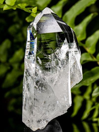 Colombian Record Keeper Time-Link Silver Light Lemurian Seed Rainbow Devic Temple Quartz Crystal