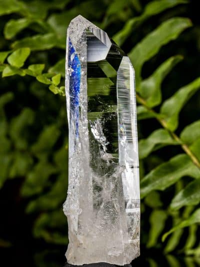 Colombian Past Time-Link Window Silver Light Lemurian Seed Rainbow Quartz Crystal