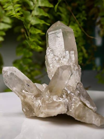 Natural Cascading Smoky Quartz Cluster