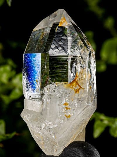 Colombian Record Keeper Self-Healed Silver Light Lemurian Seed Devic Temple Rainbow Quartz Crystal