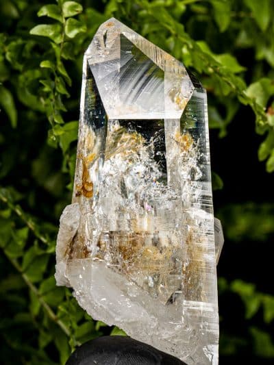 Colombian Alien Record Keeper Silver Light Lemurian Seed Devic Temple Rainbow Quartz Crystal