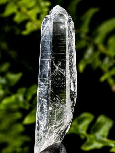 Colombian Dow 'Blue Smoke' Phantom Cookeite Included Record Keeper Self-Healed Laser Quartz Crystal