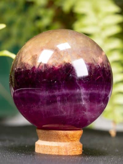 Polished Rainbow Fluorite Sphere