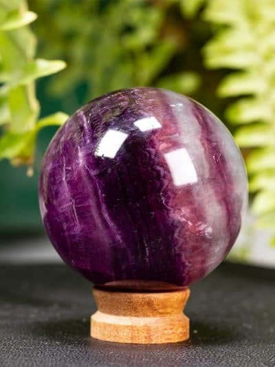 Polished Rainbow Fluorite Sphere