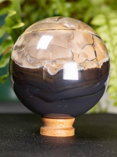 Polished Fluorescent Volcanic  Agate Sphere