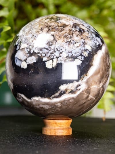 Polished Fluorescent Volcanic  Agate Sphere