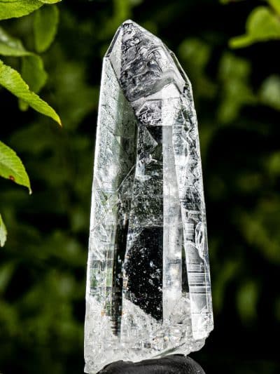 Colombian Record Keeper Channel Silver Light Lemurian Seed Rainbow Quartz Crystal