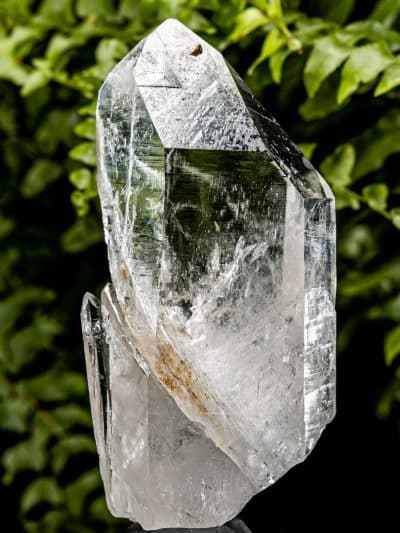 Colombian Record Keeper Devic Temple Silver Light Lemurian Seed Rainbow Quartz Crystal