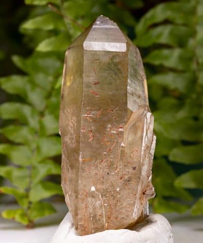 Zambian Smoky Citrine Cascading Phantom Quartz Crystal Point