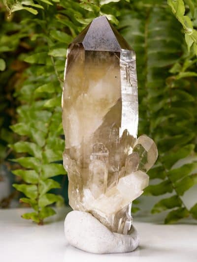 Smoky Citrine Phantom Quartz Crystal Point
