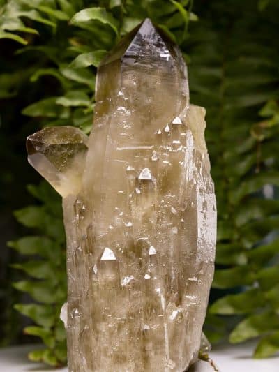 Smoky Citrine Cascading Phantom Quartz Crystal Point